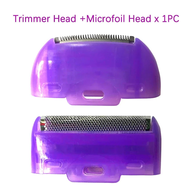 Replaceable Stainless Steel Painless Shaver Trimmer and Microfoil Cutter Head for Touch-Start Lady Electric Hair Trimmer Shaver