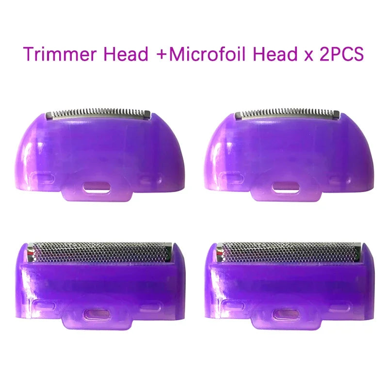 Replaceable Stainless Steel Painless Shaver Trimmer and Microfoil Cutter Head for Touch-Start Lady Electric Hair Trimmer Shaver