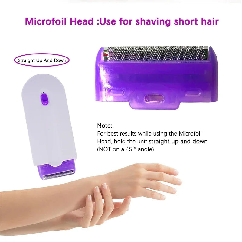 Replaceable Stainless Steel Painless Shaver Trimmer and Microfoil Cutter Head for Touch-Start Lady Electric Hair Trimmer Shaver
