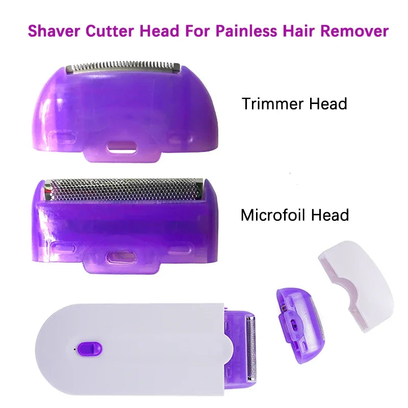 Replaceable Stainless Steel Painless Shaver Trimmer and Microfoil Cutter Head for Touch-Start Lady Electric Hair Trimmer Shaver